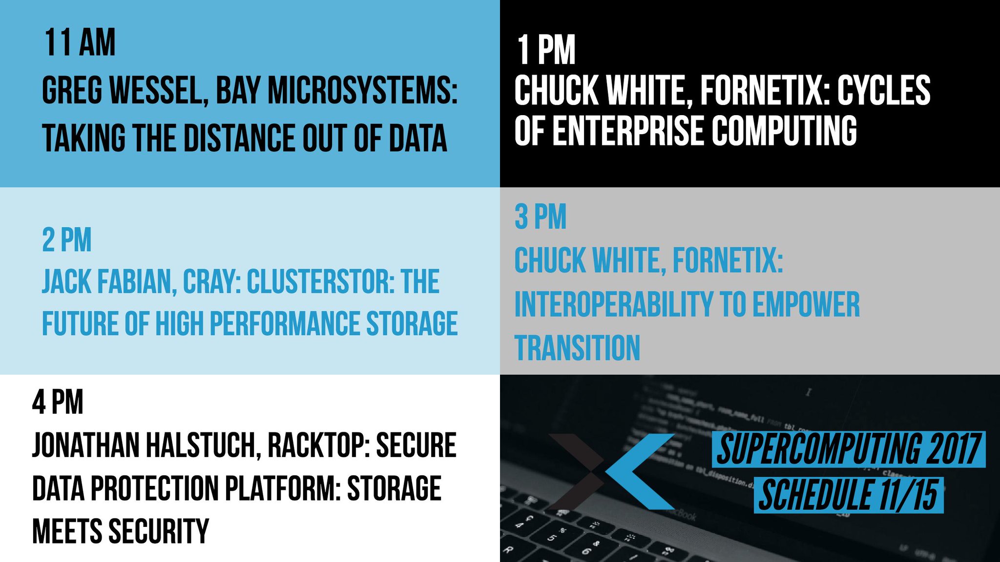 Supercomputing Schedule