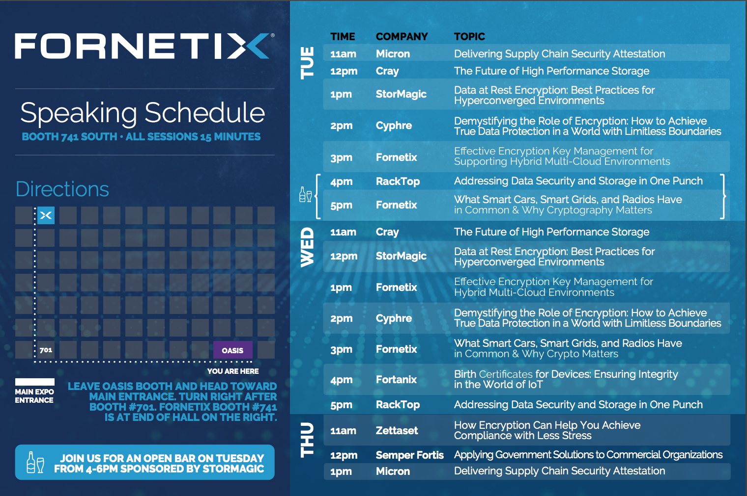 RSA speaking schedule