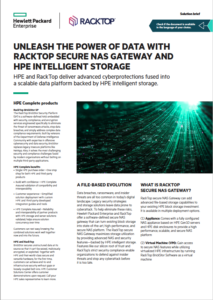 HPE NAS Gateway Solution Brief