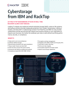 Cyberstorage from IBM and RackTop