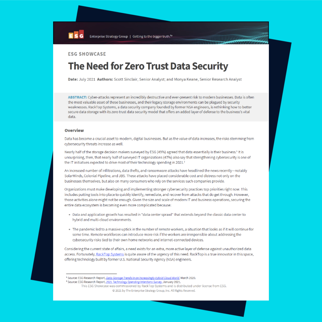 ESG zero trust report